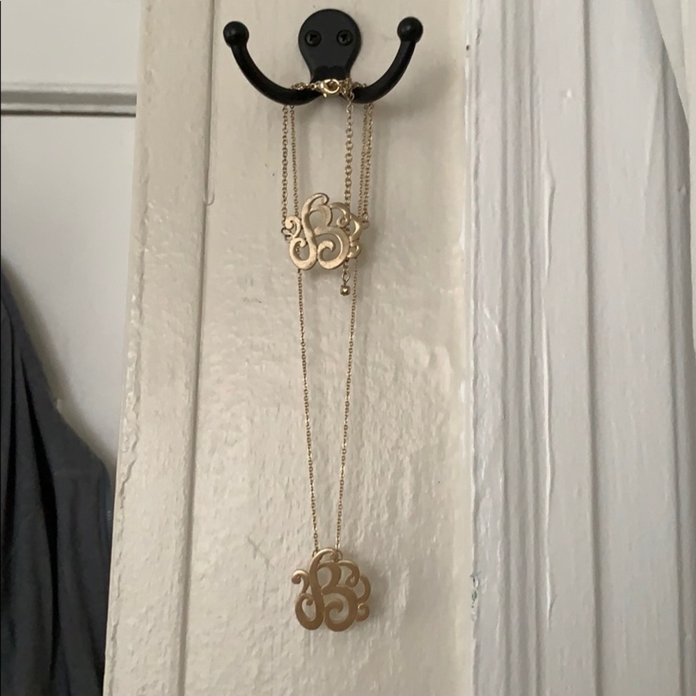 Initial Necklace & Bracelet Set